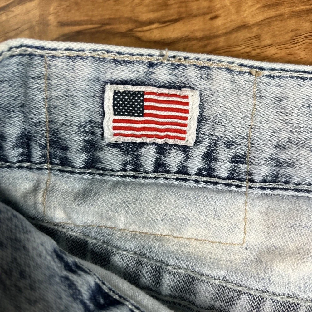 Vintage True Religion Shorts Men's 42 Acid Wash 13